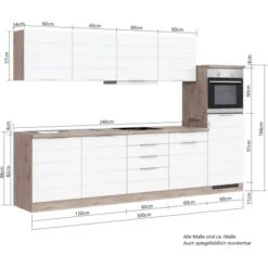 Held Möbel Küchenzeile 300 Cm Matt Weiß-Wotaneiche Ohne E-Geräte 19 Held Möbel Küchenzeile 300 Cm Matt Weiß-Wotaneiche Ohne E-Geräte -KüchenTraum 50034 11016600 1017.6291 5