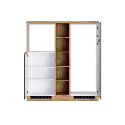 Held Möbel Küchenzeile Turin 390 Cm Graphit-Wotaneiche Ohne E-Geräte 6 Held Möbel Küchenzeile Turin 390 Cm Graphit-Wotaneiche Ohne E-Geräte – Bild 4