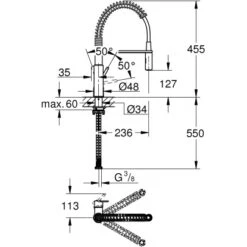 Grohe QuickFix Einhand-Spültischbatterie Get Chrom -KüchenTraum 5188289 4520 100105772 1