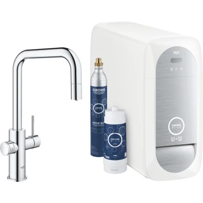 Grohe U-Auslauf Starter Kit Blue Home Chrom 3 Grohe U-Auslauf Starter Kit Blue Home Chrom