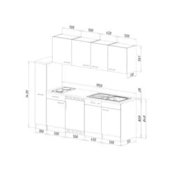 Respekta Küchenzeile KB225EYGC 225 Cm Grau-Eiche York Nachbildung 13 Respekta Küchenzeile KB225EYGC 225 Cm Grau-Eiche York Nachbildung -KüchenTraum 5208657 4384 3 2