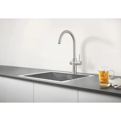 Grohe C-Auslauf Armatur Und Boiler Red Duo M-Size Supersteel 4 Grohe C-Auslauf Armatur Und Boiler Red Duo M-Size Supersteel – Bild 2