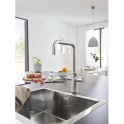 Grohe U-Auslauf Starter Kit Blue Home Supersteel -KüchenTraum 520 ZZH T31456D04 000 01 1