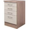 Flex-Well Exclusiv Schubkastenschrank Orlando 50 Cm Kaschmir Glanz-Sonoma Eiche -KüchenTraum 526349 4800 ussa50 nepal 2