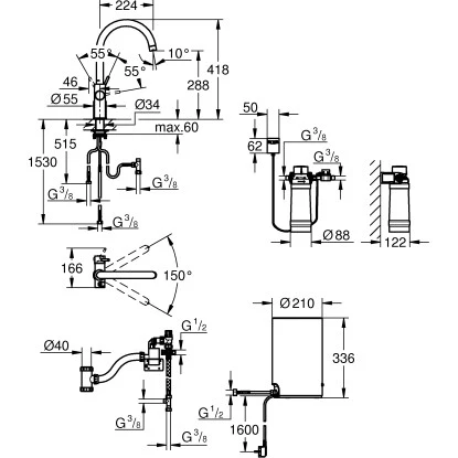 Grohe C-Auslauf Armatur Und Boiler Red Duo M-Size Supersteel 5 Grohe C-Auslauf Armatur Und Boiler Red Duo M-Size Supersteel – Bild 3