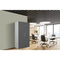 Respekta Schrankküche SKWGMIC Reversibel Grau-Weiß -KüchenTraum 5317243 4384 4