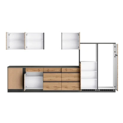 Held Möbel Winkelküche Turin 360 X 240 Cm Wotaneiche-Graphit Ohne E-Geräte 5 Held Möbel Winkelküche Turin 360 X 240 Cm Wotaneiche-Graphit Ohne E-Geräte – Bild 3