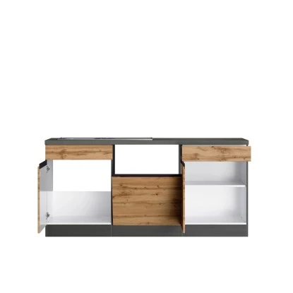 Held Möbel Winkelküche Turin 360 X 240 Cm Wotaneiche-Graphit Ohne E-Geräte 6 Held Möbel Winkelküche Turin 360 X 240 Cm Wotaneiche-Graphit Ohne E-Geräte – Bild 4