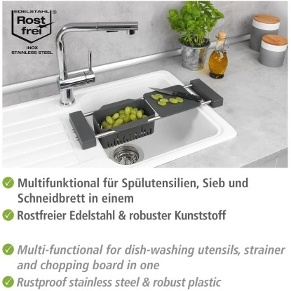 Wenko Spülbecken-Organizer Spülen-Caddy Cami Ausziehbar 10 Wenko Spülbecken-Organizer Spülen-Caddy Cami Ausziehbar – Bild 8