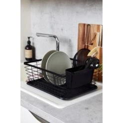 Wenko Geschirrabtropfer Drip Schwarz -KüchenTraum 534934 1068 07