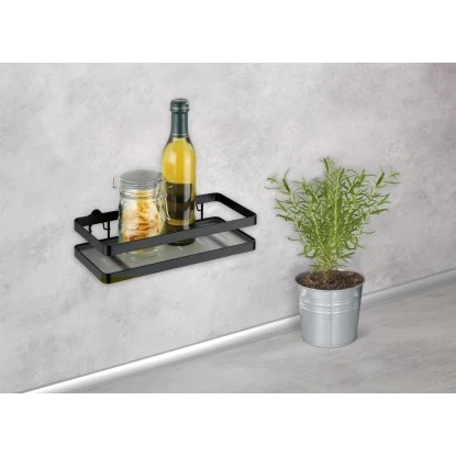 Wenko Universalregal Gala 6 Cm X 25 Cm X 12 Cm Schwarz 6 Wenko Universalregal Gala 6 Cm X 25 Cm X 12 Cm Schwarz – Bild 4