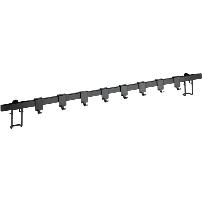 Wenko Hakenleiste Gala 8 Haken 4 Cm X 60 Cm X 3 Cm Schwarz 4 Wenko Hakenleiste Gala 8 Haken 4 Cm X 60 Cm X 3 Cm Schwarz – Bild 2