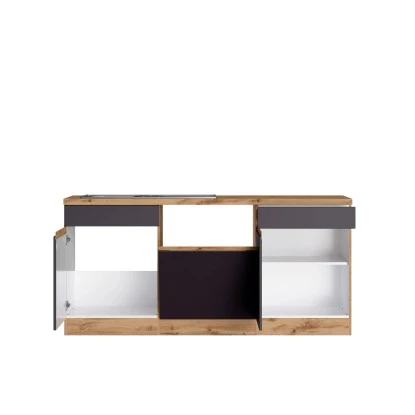 Held Möbel Winkelküche Turin 360 X 240 Cm Graphit-Wotaneiche Ohne E-Geräte 6 Held Möbel Winkelküche Turin 360 X 240 Cm Graphit-Wotaneiche Ohne E-Geräte – Bild 4