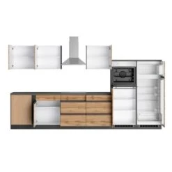 Held Möbel Winkelküche Turin 360 X 240 Cm Wotaneiche-Graphit Mit E-Geräten -KüchenTraum 5365 11016600 1134.6310 2a