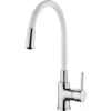 Verosan Küchenarmatur Barcelona Chrom Schlauch Weiß -KüchenTraum 5373782 4259 ASBAW1174