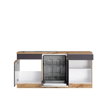 Held Möbel Winkelküche Turin 360 X 240 Cm Graphit-Wotaneiche Mit E-Geräten 7 Held Möbel Winkelküche Turin 360 X 240 Cm Graphit-Wotaneiche Mit E-Geräten – Bild 5