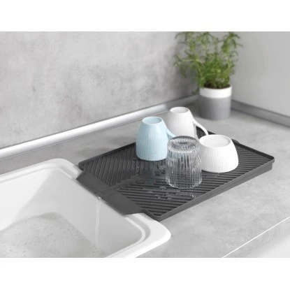 Wenko Abtropfmatte Linea 40 Cm X 3 Cm X 30 Cm Grau 7 Wenko Abtropfmatte Linea 40 Cm X 3 Cm X 30 Cm Grau – Bild 5