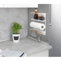 Wenko Küchenregal Magna Magnetisches Regal Zur Befestigung Ohne Bohren Weiß -KüchenTraum 548534 1068 08