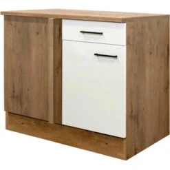 Flex-Well Exclusiv Eck-Unterschrank Vintea 110x60 Cm Magnolie Matt-Lancelot Oak