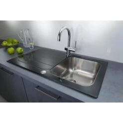 OBI Glasspüle 50 Cm X 86 Cm Schwarz 7 OBI Glasspüle 50 Cm X 86 Cm Schwarz -KüchenTraum 568660 2137 Glasspuele 3