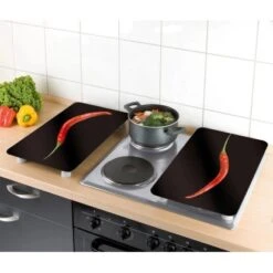 Wenko Herdabdeckplatten Universal Hot Peperoni 2er-Set Mehrfarbig -KüchenTraum 580693 1068 3