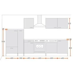 Menke Küchenzeile Classic 310 Cm Lava Melamin-Sonoma Eiche Nachbildung 7 Menke Küchenzeile Classic 310 Cm Lava Melamin-Sonoma Eiche Nachbildung -KüchenTraum 5880653 4719 mkclmzf310pl