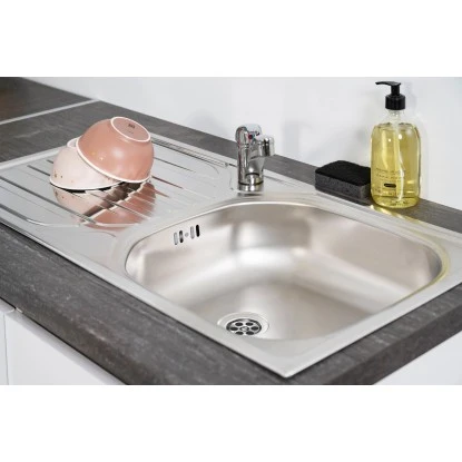 Respekta Küchenzeile GLRP280HWG 280 Cm Grau Hochglanz Granit-Optik Grifflos 10 Respekta Küchenzeile GLRP280HWG 280 Cm Grau Hochglanz Granit-Optik Grifflos – Bild 8
