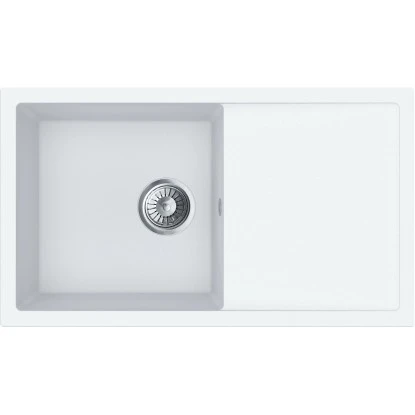 Miló Einbauspüle Granitverbundstoff Blissano 76 Weiß 3 Miló Einbauspüle Granitverbundstoff Blissano 76 Weiß