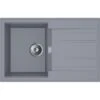 Miló Einbauspüle Granitverbundstoff Piatto 78 Grau -KüchenTraum 5903140017790 10