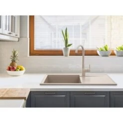 Miló Einbauspüle Granitverbundstoff Palladio 86 Sand -KüchenTraum 5903140018087 30