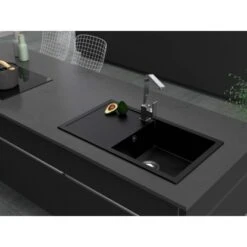 Miló Einbauspüle Granitverbundstoff Blissano 76 Schwarz -KüchenTraum 5903140018100 30