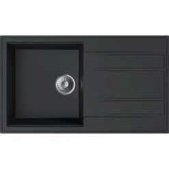 Miló Einbauspüle Granitverbundstoff Luxuria 86 Schwarz