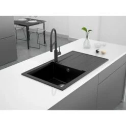 Miló Einbauspüle Granitverbundstoff Luxuria 86 Schwarz 7 Miló Einbauspüle Granitverbundstoff Luxuria 86 Schwarz -KüchenTraum 5903140018230 30