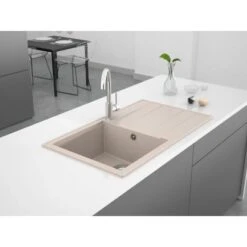 Miló Einbauspüle Granitverbundstoff Luxuria 86 Sand -KüchenTraum 5903140018247 30