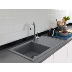 Miló Einbauspüle Granitverbundstoff Blissano 76 Grau -KüchenTraum 5903140018377 30