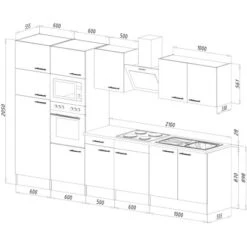 Respekta Küchenzeile Ohne E-Geräte 330 Cm Schwarz Seidengl.-Eiche York 10 Respekta Küchenzeile Ohne E-Geräte 330 Cm Schwarz Seidengl.-Eiche York -KüchenTraum 59 4384 LBKB330EYSMIGKE 04