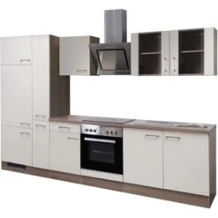 Flex-Well Exclusiv Küchenzeile Eico 300 Cm Magnolienweiß-Tennessee Eiche -KüchenTraum 5 4051 g3002506015eicofrei