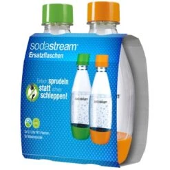 SodaStream PET-Flaschen 0,5 L 2er Set Grün Und Orange