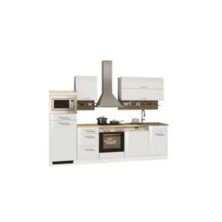 Held Möbel Küchenzeile Mailand 280 Cm Weiß Hochglanz-Weiß Matt Mit E-Geräten -KüchenTraum 6090 11016600 570.1.6210 1