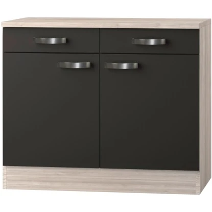 Optifit Unterschrank Faro220 100 Cm Anth. Akazie NB Inkl. Je 2 X Schublade + Tür 3 Optifit Unterschrank Faro220 100 Cm Anth. Akazie NB Inkl. Je 2 X Schublade + Tür