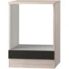 Optifit Herdumbau Faro220 60 Cm Anthrazit Akazie NB Inkl. 1 Festen Blende -KüchenTraum 624701 3193 1