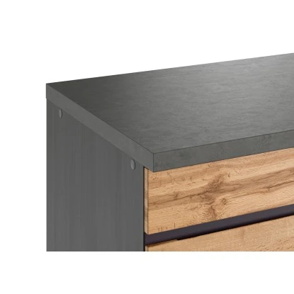 Held Möbel Küchenzeile Turin 300 Cm Wotaneiche-Graphit Ohne E-Geräte 8 Held Möbel Küchenzeile Turin 300 Cm Wotaneiche-Graphit Ohne E-Geräte – Bild 6