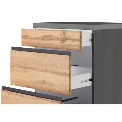 Held Möbel Winkelküche Turin 240 X 240 Cm Wotaneiche-Graphit Mit E-Geräten 14 Held Möbel Winkelküche Turin 240 X 240 Cm Wotaneiche-Graphit Mit E-Geräten – Bild 12