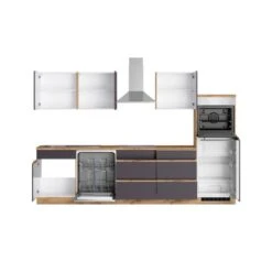 Held Möbel Küchenzeile Turin 300 Cm Graphit-Wotaneiche Mit E-Geräten -KüchenTraum 64665 11016600 1120.6311 2