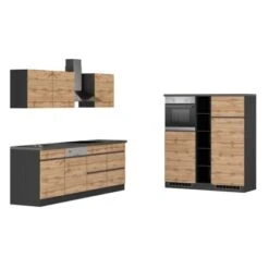 Held Möbel Küchenzeile Turin 390 Cm Wotaneiche-Graphit Mit E-Geräten 24 Held Möbel Küchenzeile Turin 390 Cm Wotaneiche-Graphit Mit E-Geräten -KüchenTraum 65084 11016600 1128.6310 1