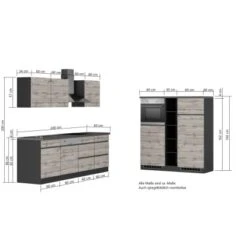 Held Möbel Küchenzeile Turin 390 Cm Graphit-Wotaneiche Mit E-Geräten 27 Held Möbel Küchenzeile Turin 390 Cm Graphit-Wotaneiche Mit E-Geräten -KüchenTraum 65134 11016600 1129.6311 5