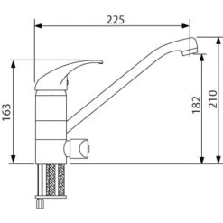 Sanitop-Wingenroth Küchenarmatur Concordia Geräteanschluss Niederdruck 5 Sanitop-Wingenroth Küchenarmatur Concordia Geräteanschluss Niederdruck -KüchenTraum 654162 3711 2