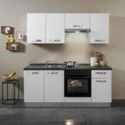 Marinelli Cucine Küchenzeile Lucia 195 Cm Lärche - Weiß