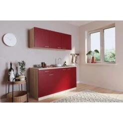 Respekta Singleküche Luis 150 Cm Rot-Eiche Sägerau 9 Respekta Singleküche Luis 150 Cm Rot-Eiche Sägerau -KüchenTraum 658048 4384 3