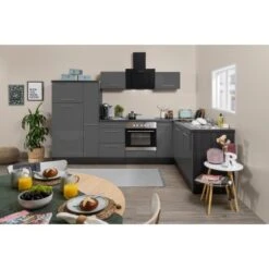 Respekta Premium Winkelküche RP290EGC 290 X 200 Cm Grau Hochglanz-Eiche Grau 18 Respekta Premium Winkelküche RP290EGC 290 X 200 Cm Grau Hochglanz-Eiche Grau -KüchenTraum 6691 RP290EGC Kchenzeile 2